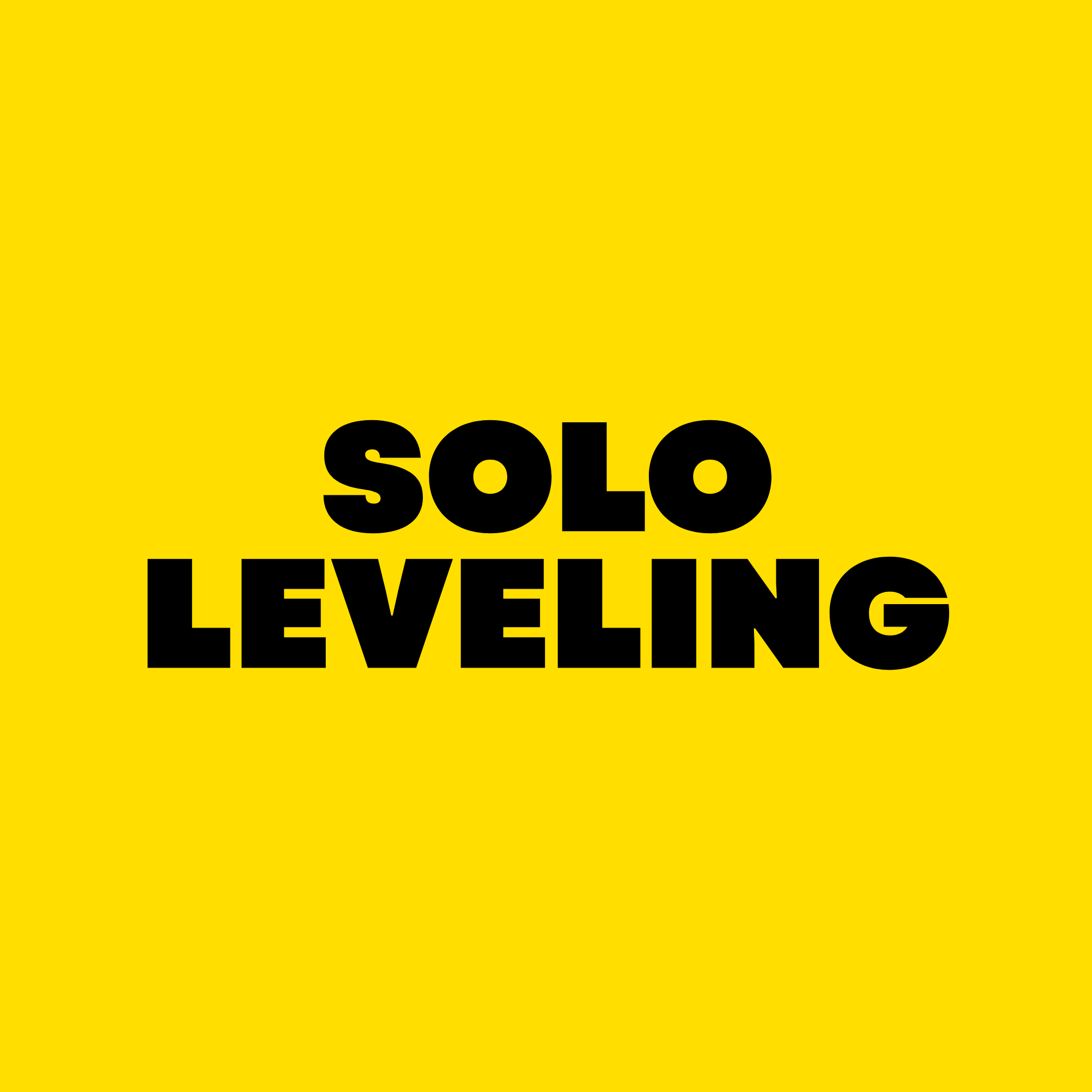 Solo Leveling Poster