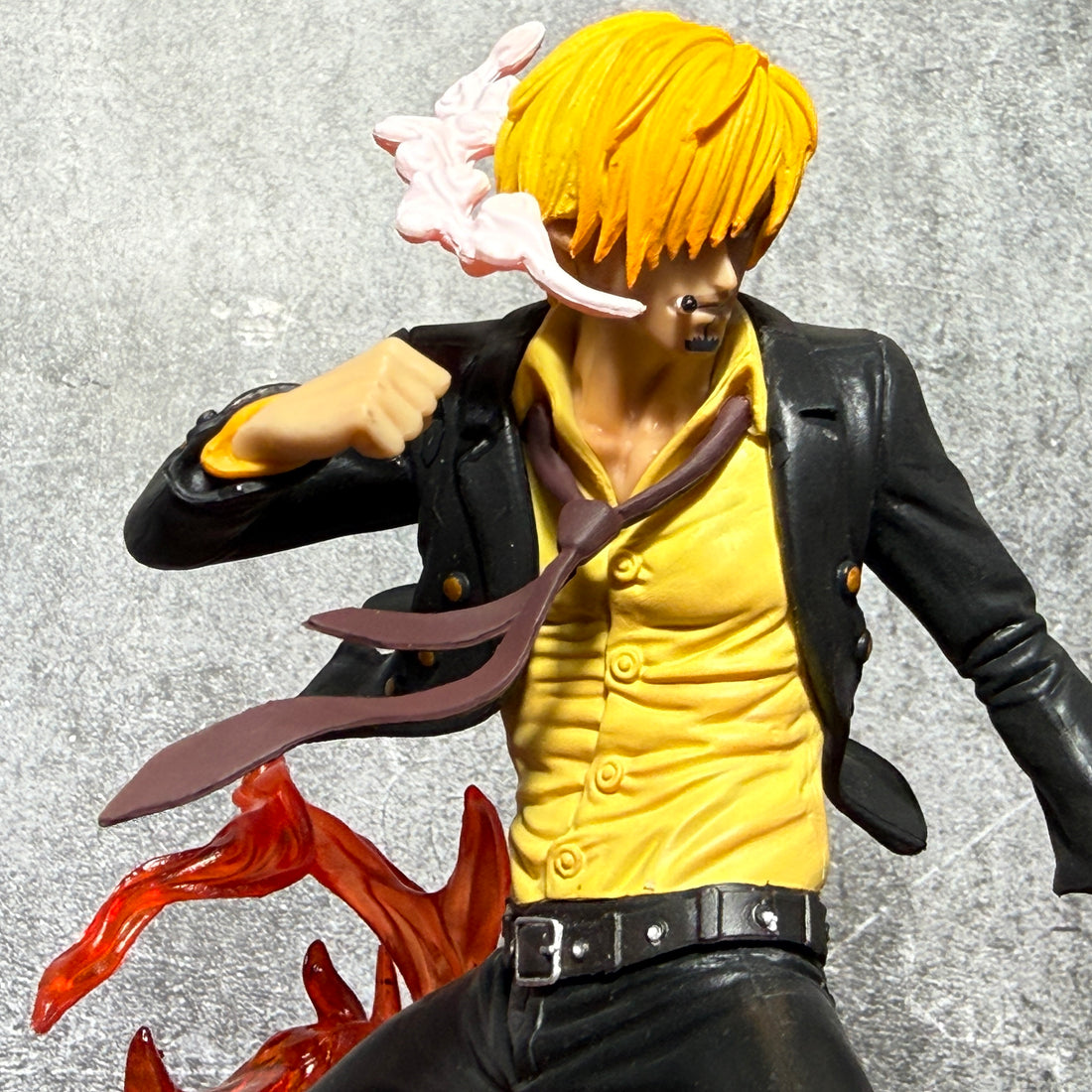 One Piece Sanji "Black Leg" Diable Jambe Battle Pose Statue With Fire Effect Action Figure PVC [ 19 CM ] || ONE PIECE