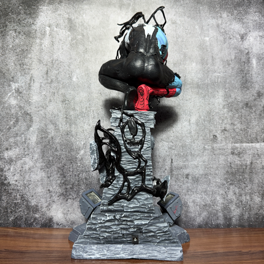 Marvel Symbiotic Spider-Man x Venom With Led Lighting Premium PVC Anime Action figure [38 cm] || MARVEL