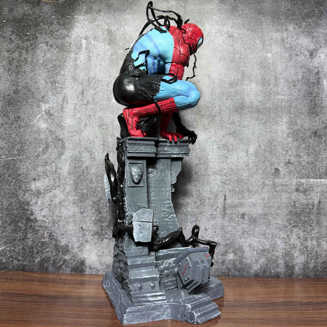 Marvel Symbiotic Spider-Man x Venom With Led Lighting Premium PVC Anime Action figure [38 cm] || MARVEL