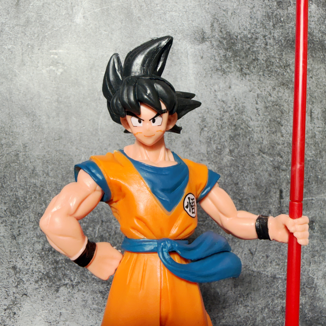 Dragon Ball Son Goku With Power Pole Action Figure PVC [ 23 CM ] || DRAGON BALL Z