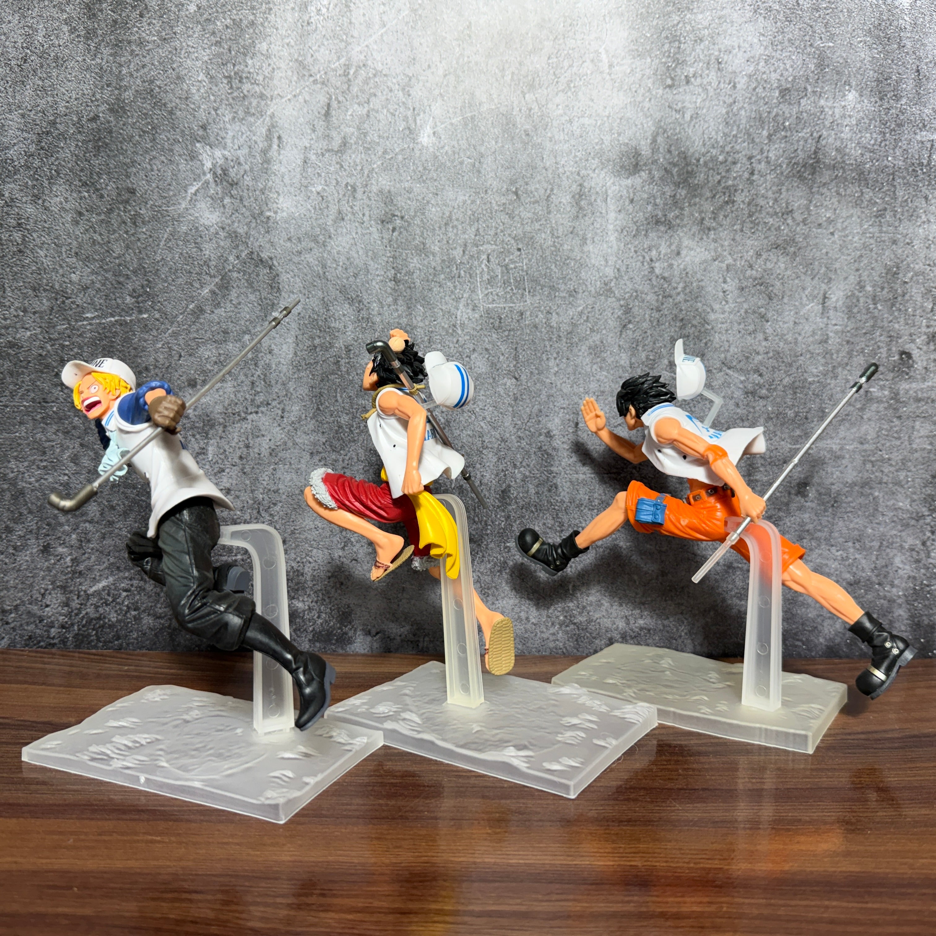 One Piece Trio – Luffy, Ace, & Sabo "Running in Dreams" - Set of 3 Action Figure PVC [ 19 CM ] || ONE PICE