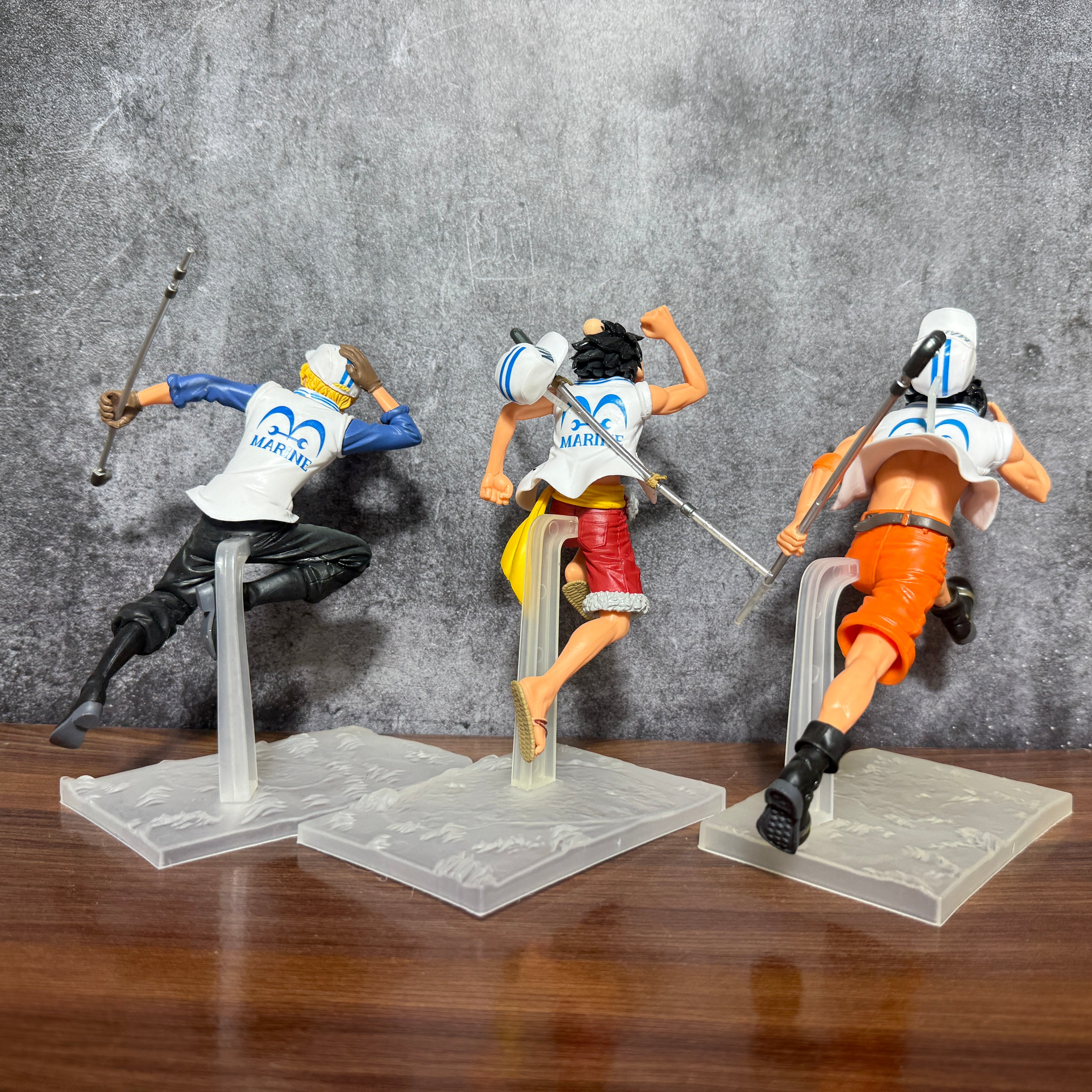 One Piece Trio – Luffy, Ace, & Sabo "Running in Dreams" - Set of 3 Action Figure PVC [ 19 CM ] || ONE PICE