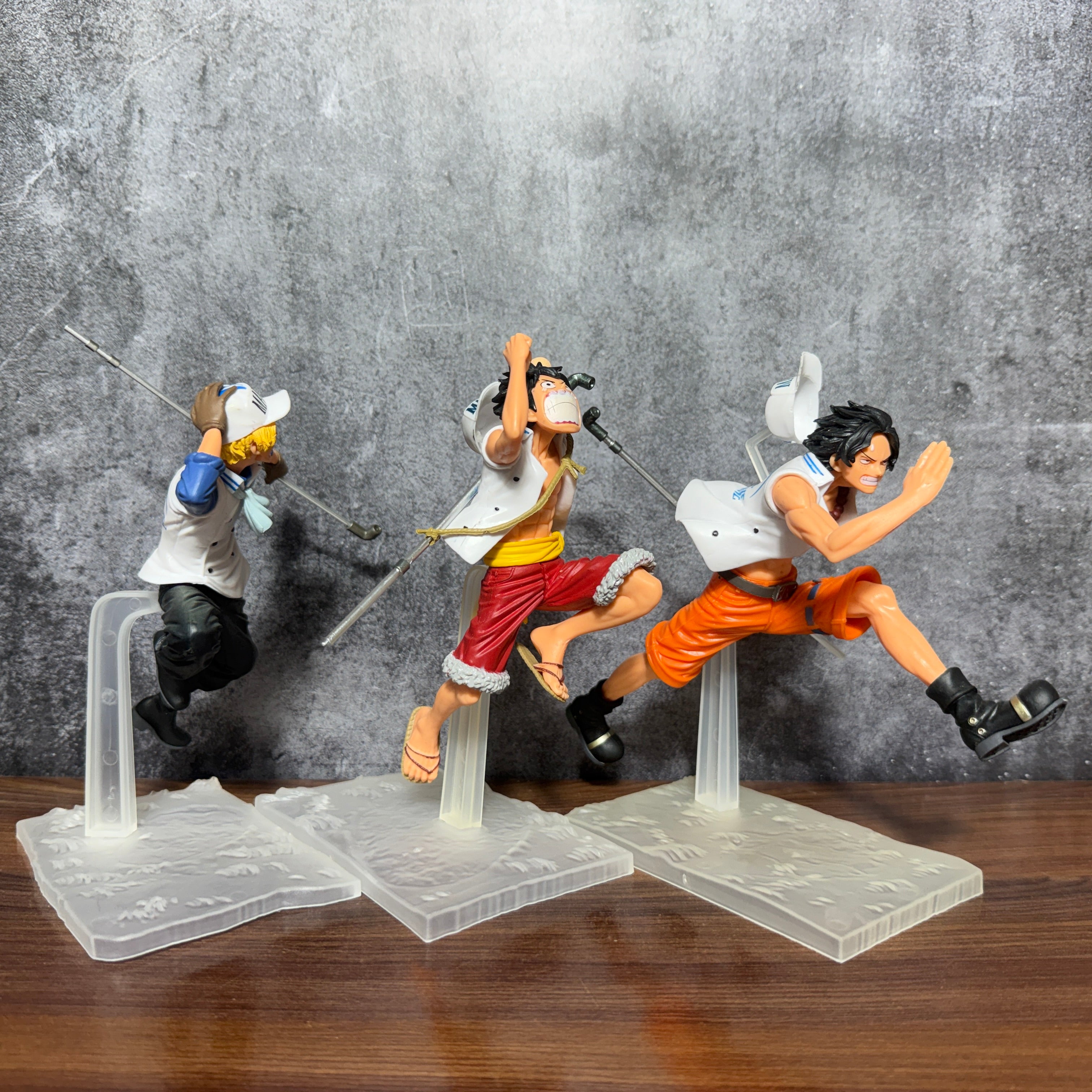 One Piece Trio – Luffy, Ace, & Sabo "Running in Dreams" - Set of 3 Action Figure PVC [ 19 CM ] || ONE PICE