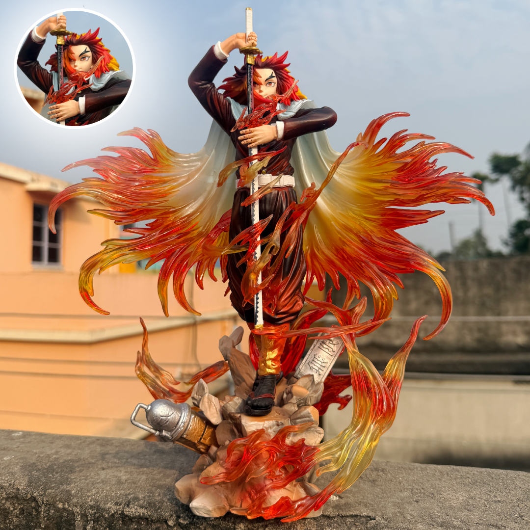 Demon Slayer Kyojuro Rengoku Flame Hashira Premium Action Figure PVC [ 31 CM ] || DEMON SLAYER