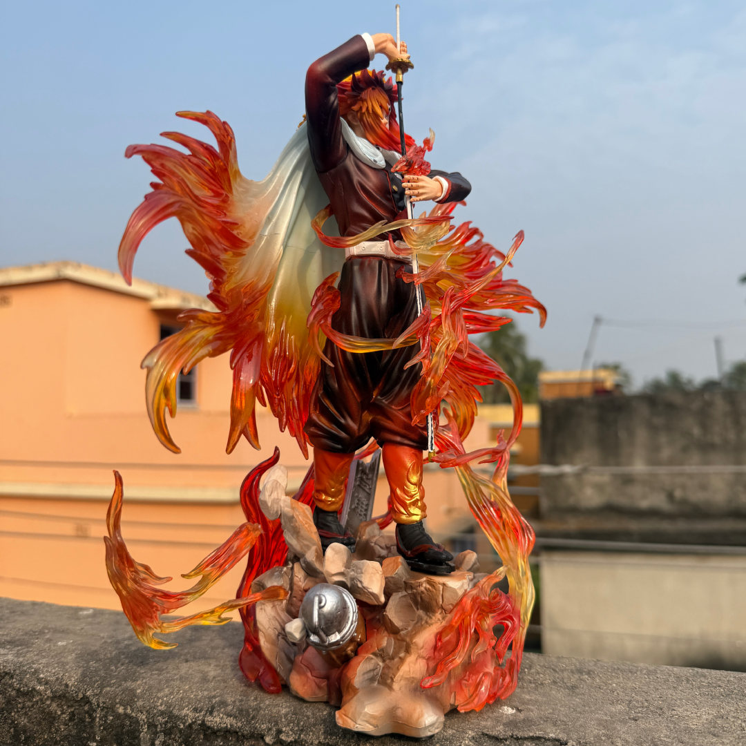 Demon Slayer Kyojuro Rengoku Flame Hashira Premium Action Figure PVC [ 31 CM ] || DEMON SLAYER