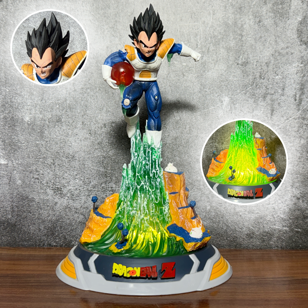 Dragon Ball Vegeta Namek Saga With LED Base Battle Attack Form Action Figure PVC [ 25 CM ] || DRAGON BALL Z