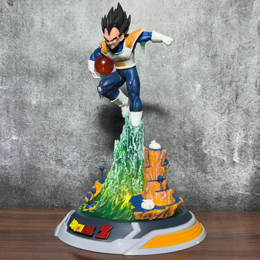 Dragon Ball Vegeta Namek Saga With LED Base Battle Attack Form Action Figure PVC [ 25 CM ] || DRAGON BALL Z