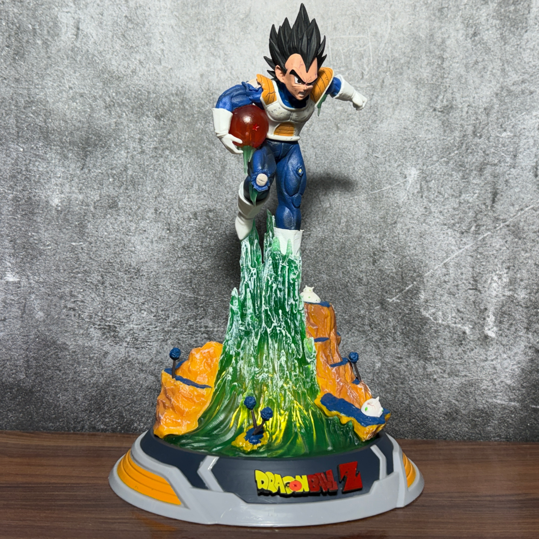 Dragon Ball Vegeta Namek Saga With LED Base Battle Attack Form Action Figure PVC [ 25 CM ] || DRAGON BALL Z