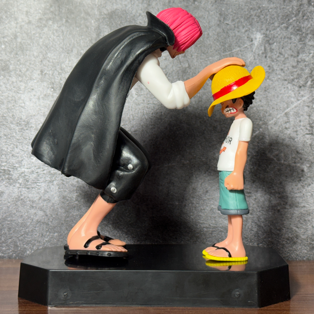 One Piece Luffy & Shanks Iconic Farewell Scene Action Figure PVC [ 19 CM ] || ONE PIECE