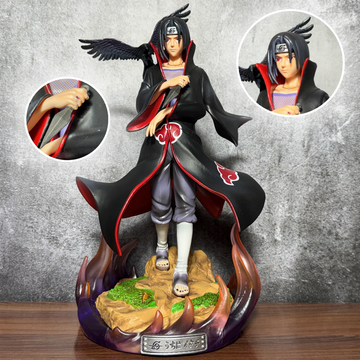 Naruto Shippuden Itachi Uchiha Akatsuki Crow Summoning Statue Limited Edition Action Figure PVC [ 30 CM ] || NARUTO