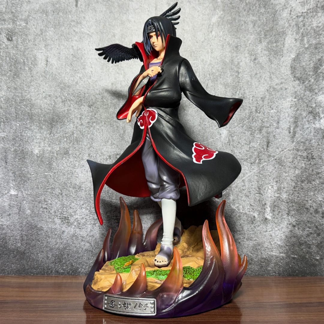 Naruto Shippuden Itachi Uchiha Akatsuki Crow Summoning Statue Limited Edition Action Figure PVC [ 30 CM ] || NARUTO