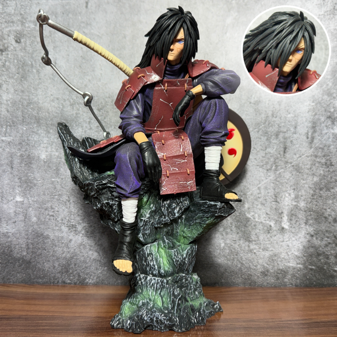 Naruto Shippuden Madara Uchiha With Gunbai & Scythe Action Figure PVC [ 28 CM ] || NARUTO