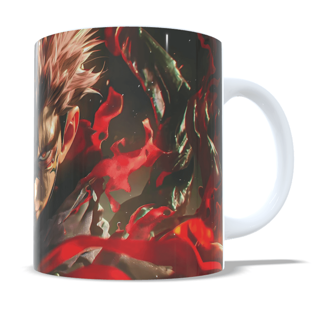 Sukuna Jujutsu Kaisen Anime Printed Coffee Mug (300 ml) || JUJUTSU KAISEN #4