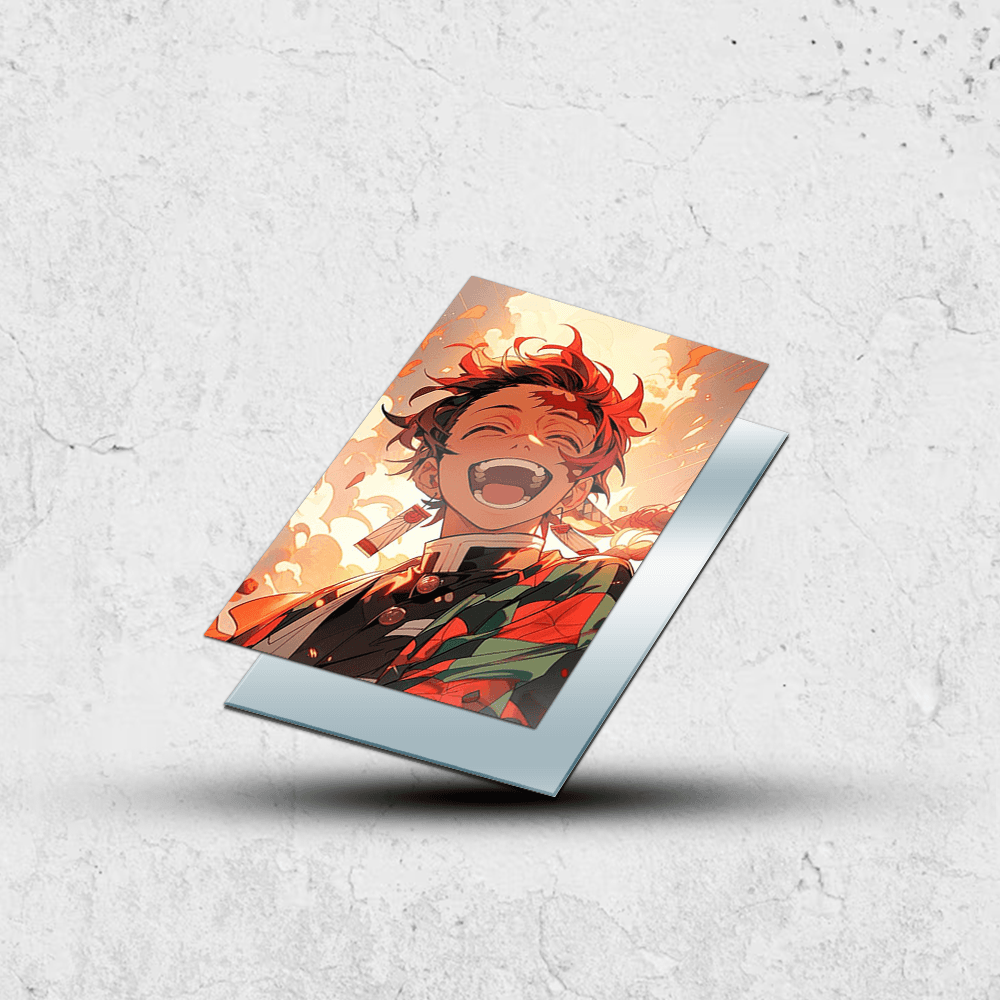 Tanjiro Kamado Anime Metal Poster ( 8.3 x 11.7 inchis ) || DEMON SLAYER #3