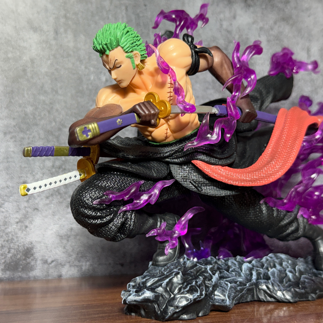 One Piece Roronoa Zoro "Enma Unleashed" Battle Wano Arc Premium PVC Action Figure with Haki Effects || ONE PIECE
