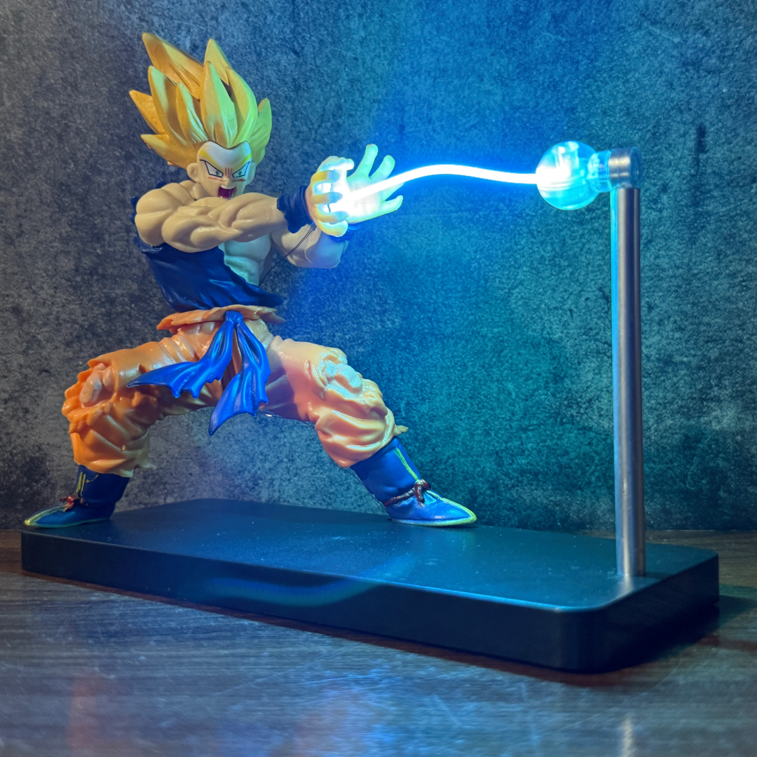 Dragon Ball Z Goku Kamehameha Magnetic Night Light || LED Anime Desk Lamp & Action Figure || DRAGON BALL Z