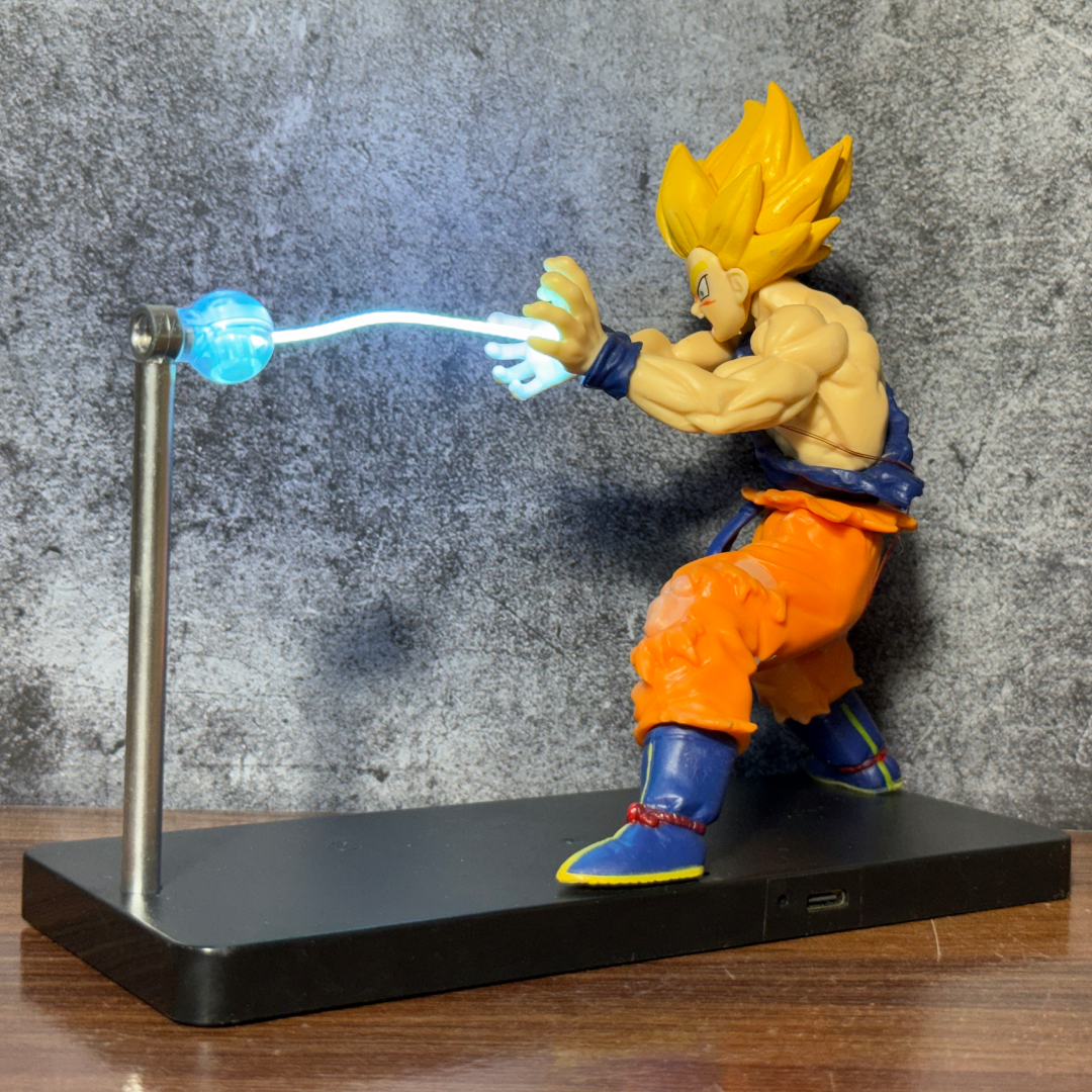 Dragon Ball Z Goku Kamehameha Magnetic Night Light || LED Anime Desk Lamp & Action Figure || DRAGON BALL Z