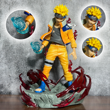 Naruto Uzumaki Rasengan || Nine-Tails Chakra Base Statue Action Figure PVC [ 24 CM ] || NARUTO