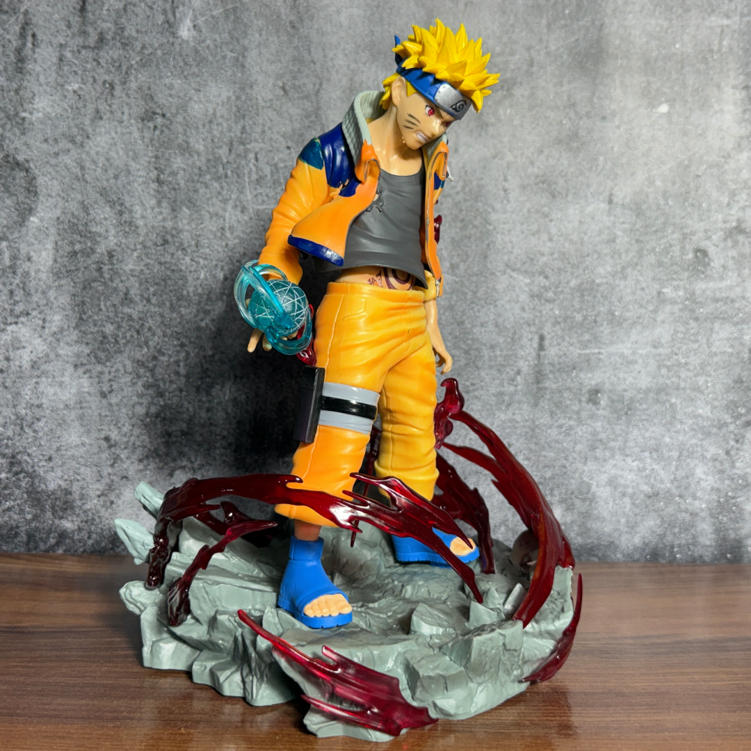 Naruto Uzumaki Rasengan || Nine-Tails Chakra Base Statue Action Figure PVC [ 24 CM ] || NARUTO