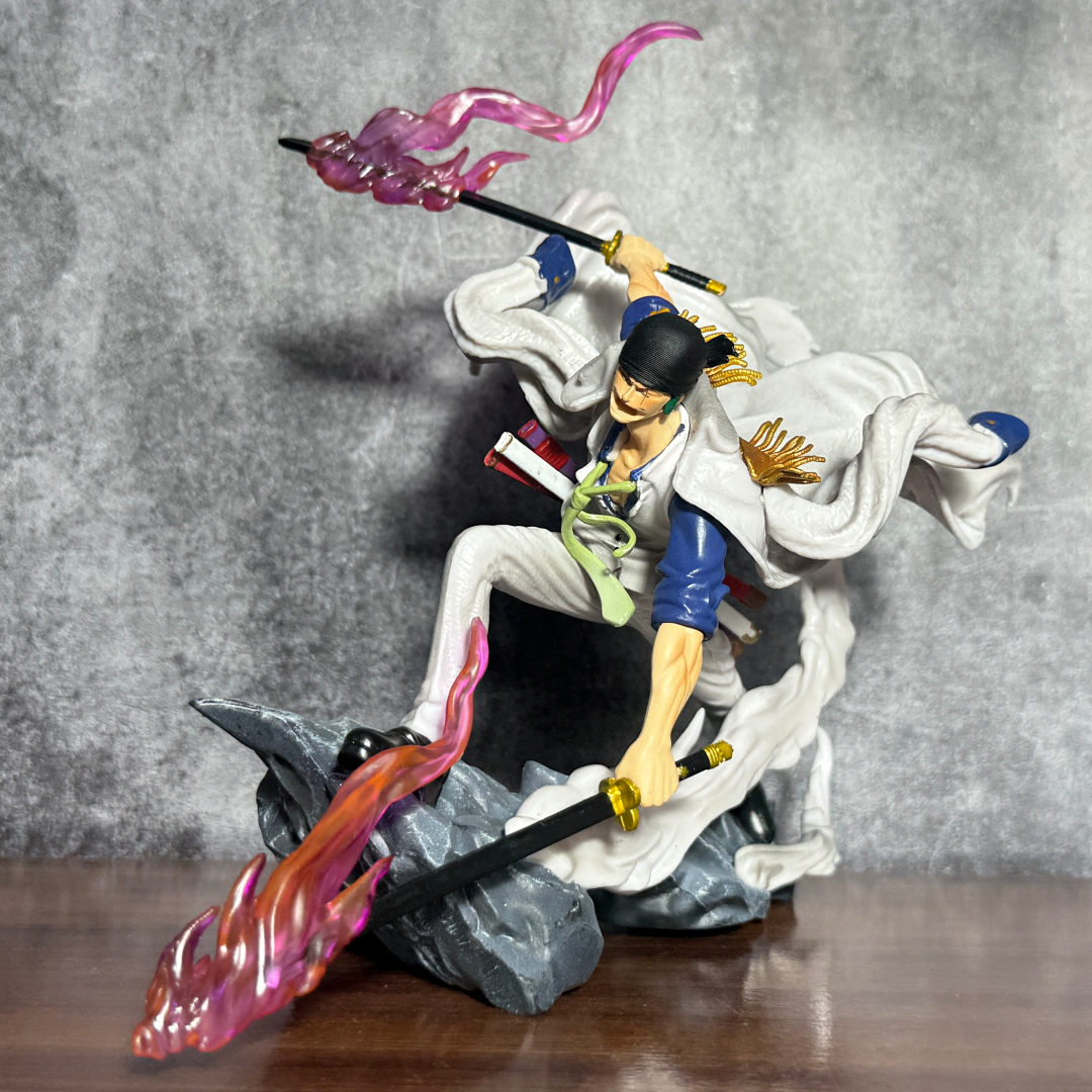 Roronoa Zoro Three-Sword Style Marine Admiral Suit Premium PVC Action Figure || ONE PIECE
