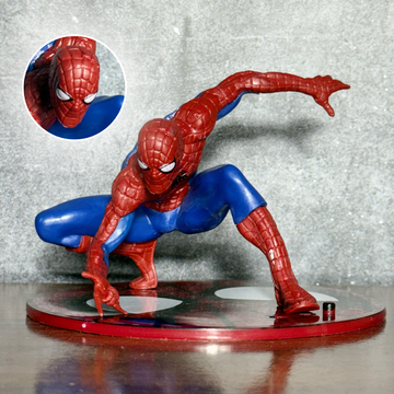 Marvel Comics Spider-Man Crouching Classic Suit Wall-Crawler Action Figure PVC || MARVEL