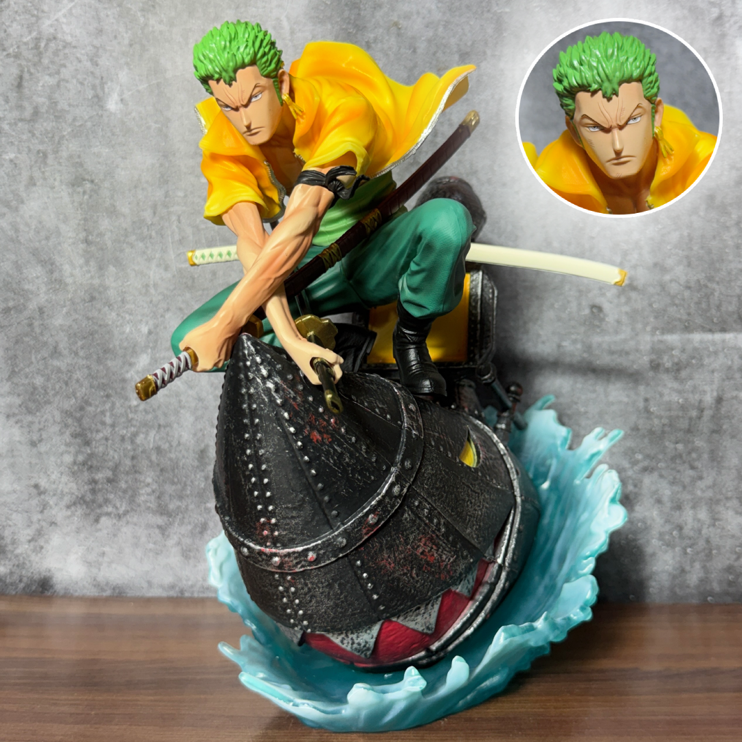 One Piece Roronoa Zoro Wano Arc Riding Rocket Man Diorama Statue Premium Limited EditionAction Figure PVC [ 27 CM ] || ONE PIECE