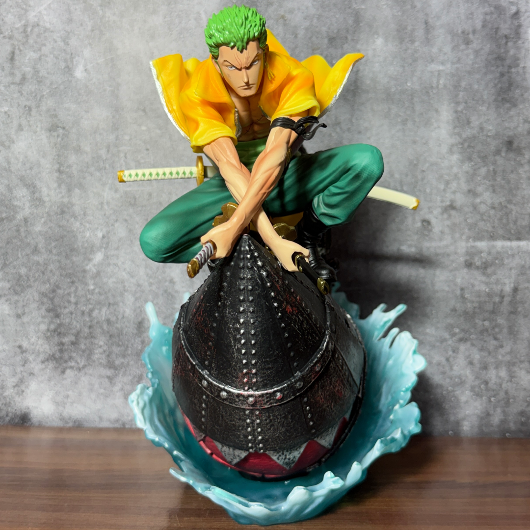 One Piece Roronoa Zoro Wano Arc Riding Rocket Man Diorama Statue Premium Limited EditionAction Figure PVC [ 27 CM ] || ONE PIECE