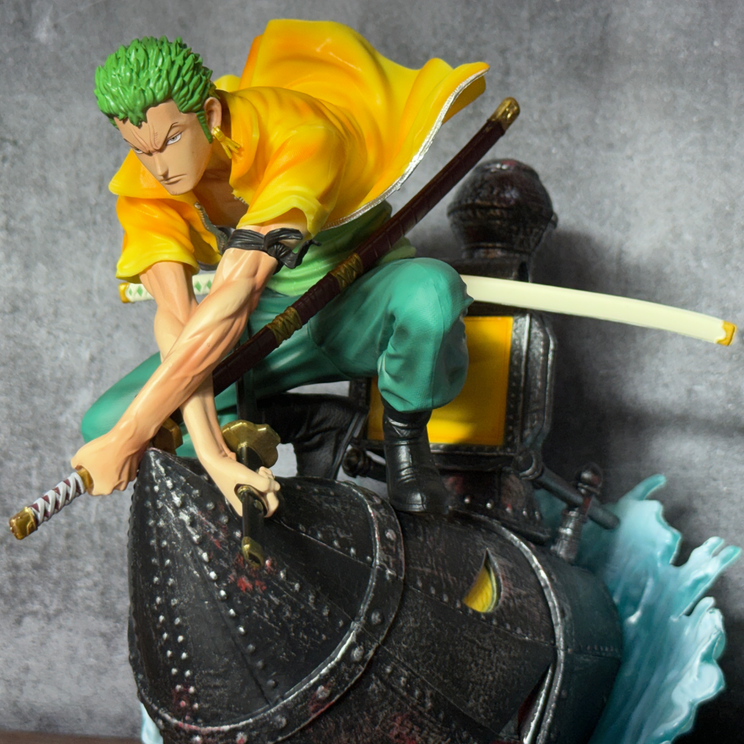One Piece Roronoa Zoro Wano Arc Riding Rocket Man Diorama Statue Premium Limited EditionAction Figure PVC [ 27 CM ] || ONE PIECE