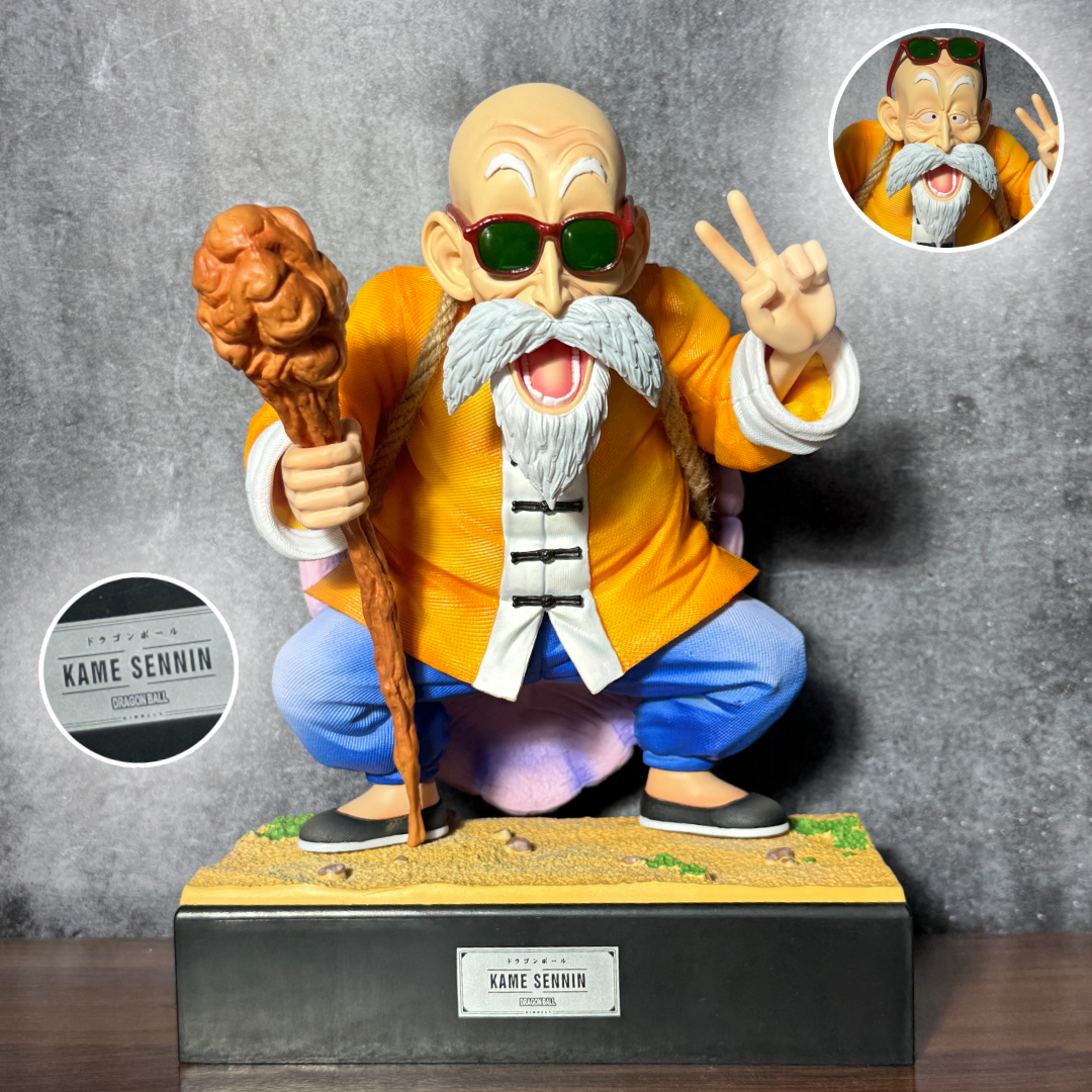 Dragon Ball Z Master Roshi (Kame Sennin) With Turtle Hermit Statue Premium Action Figure PVC [ 24 CM ] || DRAGON BALL Z