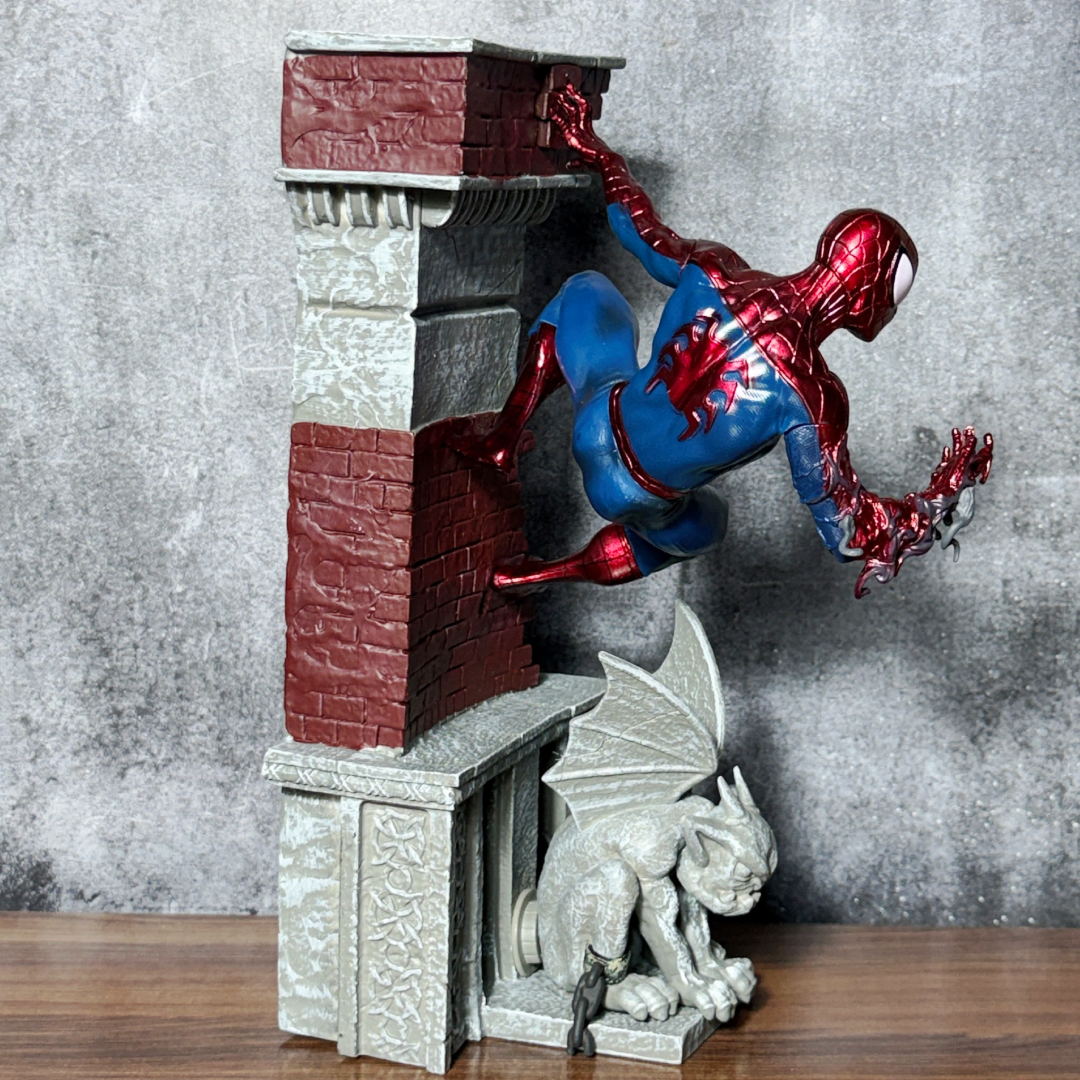 Spider-Man Venom Symbiote Poseidon || Metallic Wall-Crawler Gargoyle Premium Action Figure PVC [ 30 CM ] || MARVEL