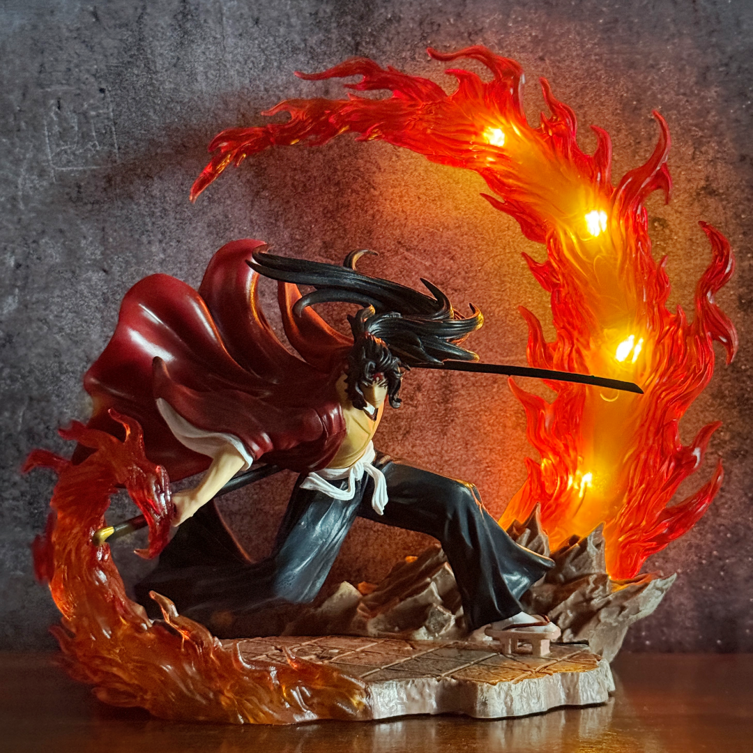 Demon Slayer Tsugikuni Yoriichi With LED Light-Up Sun Breathing Diorama Statue Premium Action Figure PVC [ 23 CM ] || DEMON SLAYER
