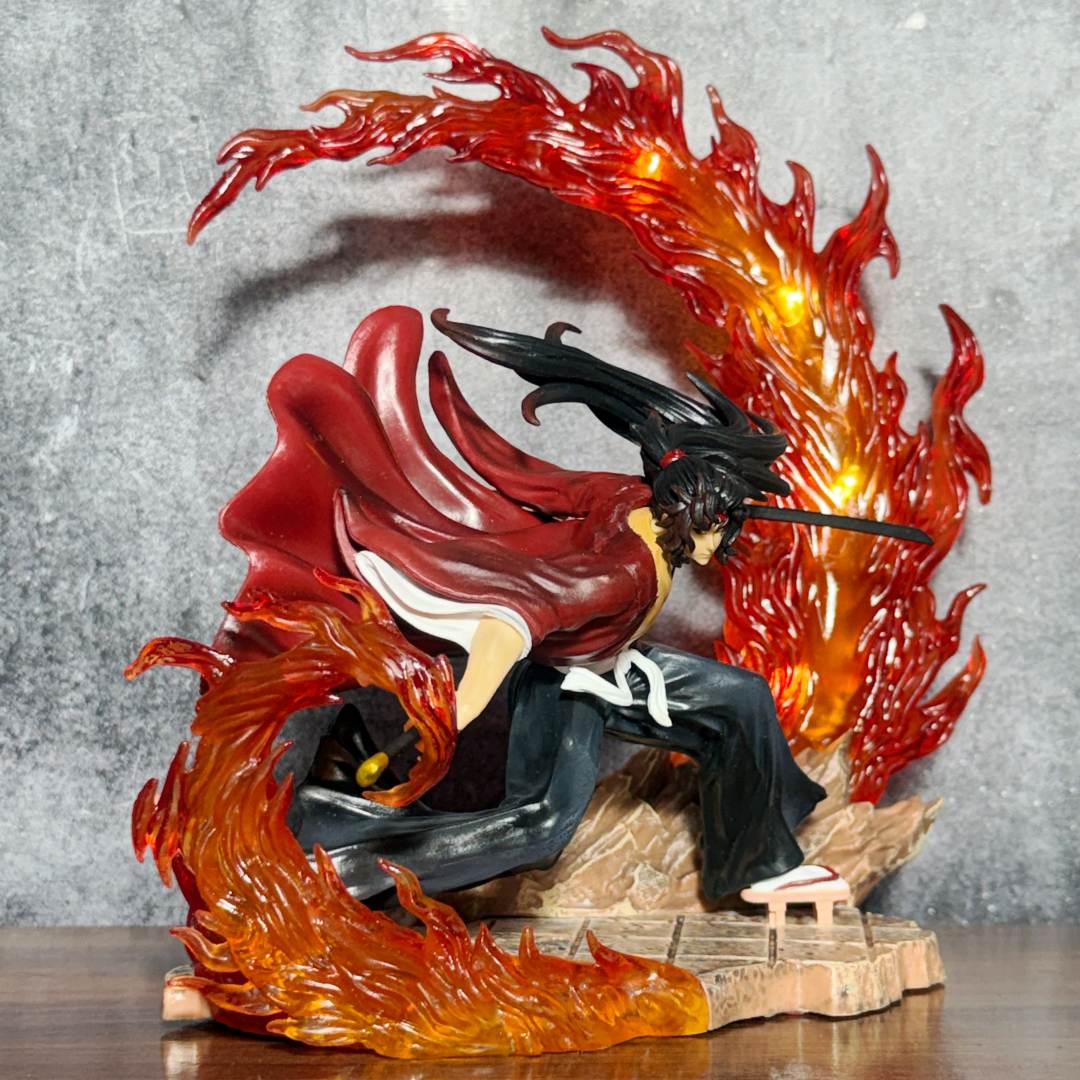 Demon Slayer Tsugikuni Yoriichi With LED Light-Up Sun Breathing Diorama Statue Premium Action Figure PVC [ 23 CM ] || DEMON SLAYER