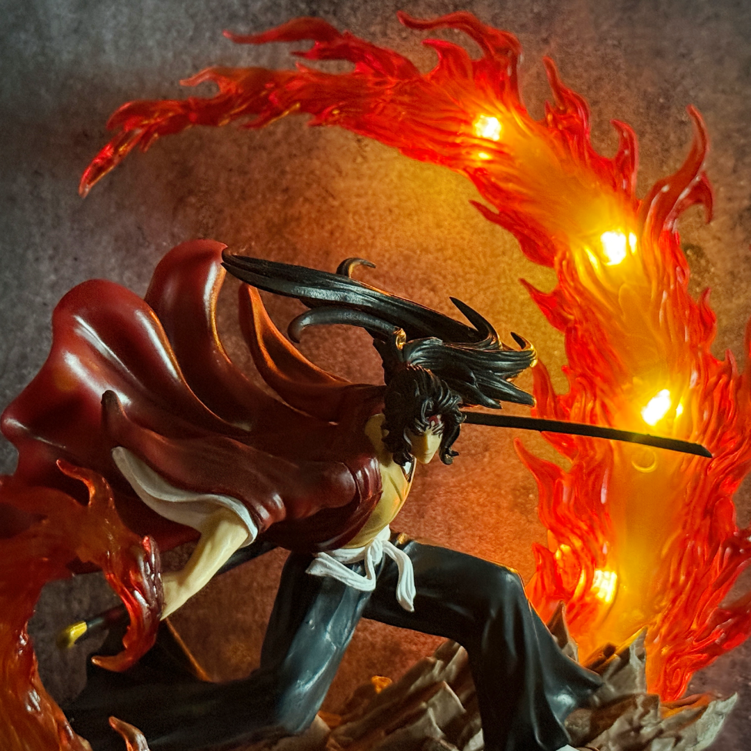 Demon Slayer Tsugikuni Yoriichi With LED Light-Up Sun Breathing Diorama Statue Premium Action Figure PVC [ 23 CM ] || DEMON SLAYER