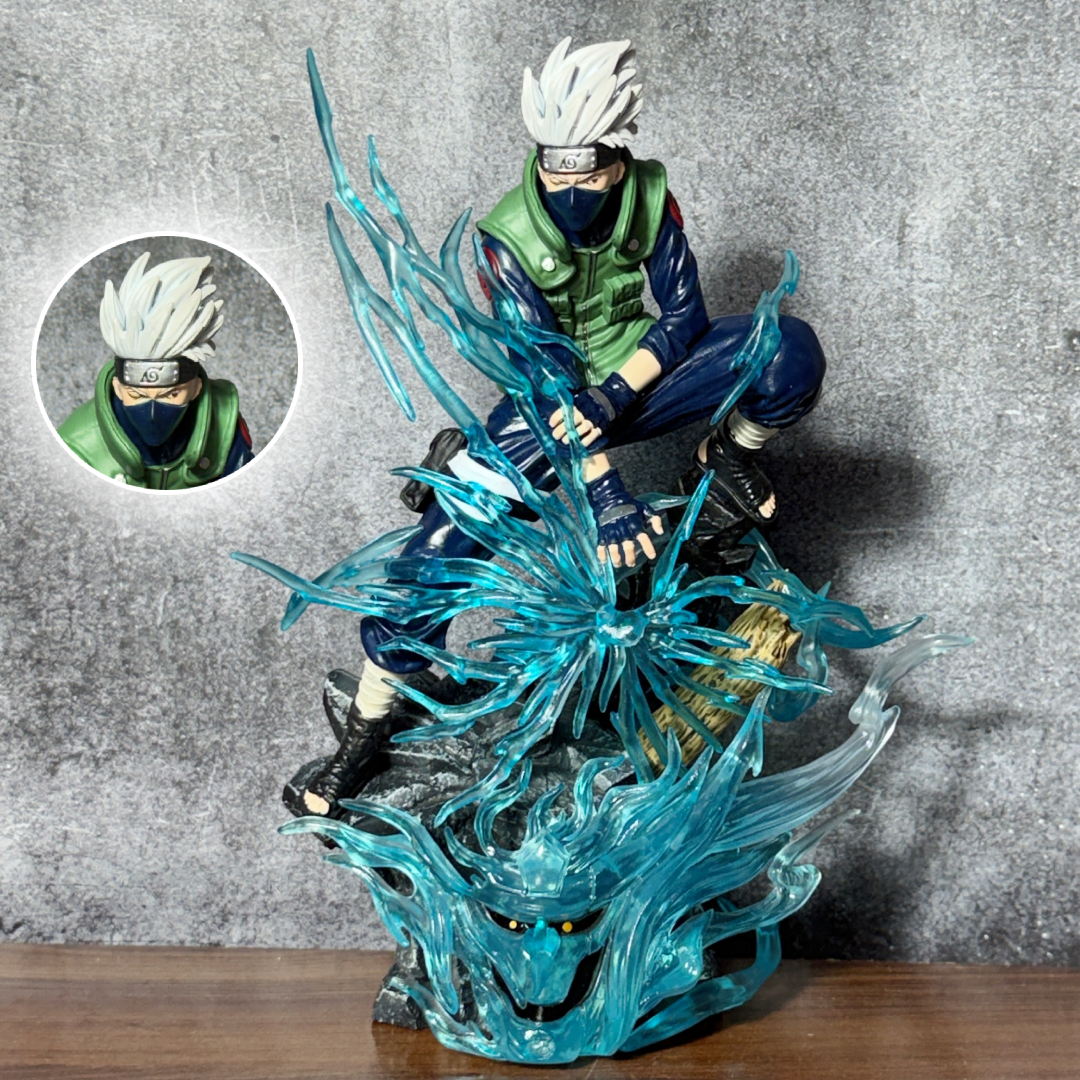 Naruto Shippuden Kakashi Hatake Chidori With Lightning Blade Premium Action Figure PVC [ 24 CM ] || NARUTO