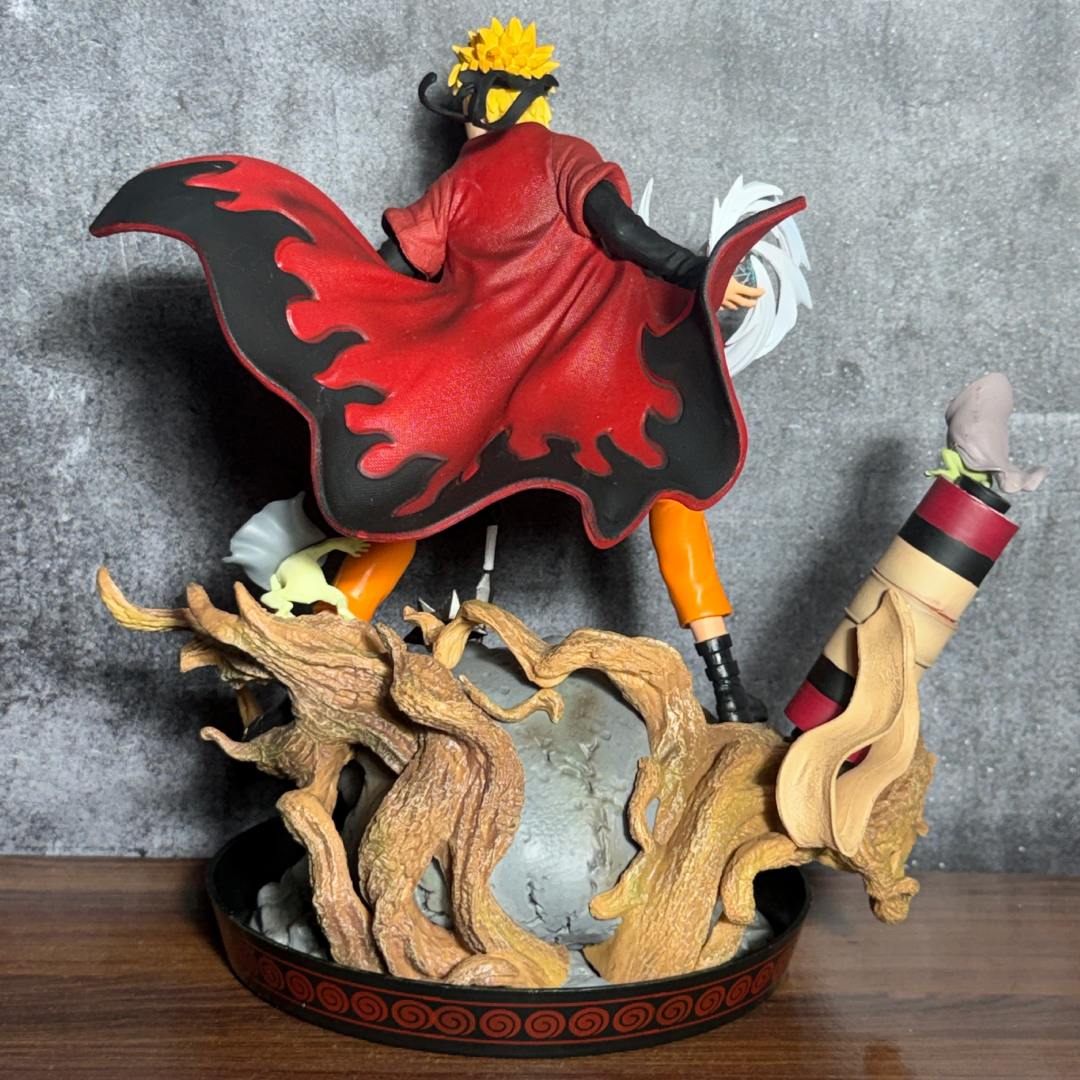 Naruto Shippuden Sage Mode Naruto With LED Gamabunta Summoning Diorama Statue Premium Action Figure PVC [ 30 CM ] || NARUTO