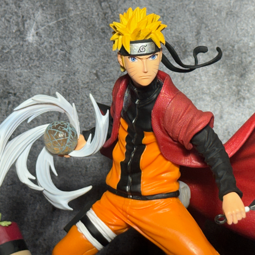 Naruto Shippuden Sage Mode Naruto With LED Gamabunta Summoning Diorama Statue Premium Action Figure PVC [ 30 CM ] || NARUTO