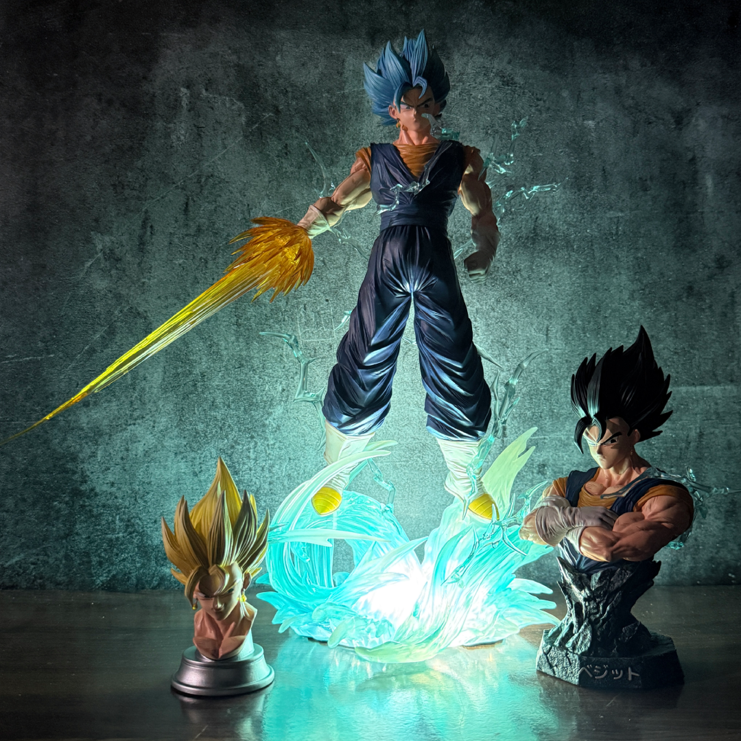 Dragon Ball Super Super Saiyan Blue Vegito With LED Light-Up Spirit Sword & LED Base Premium Limited Edition Action Figure PVC [ 40 CM ] || NARUTO