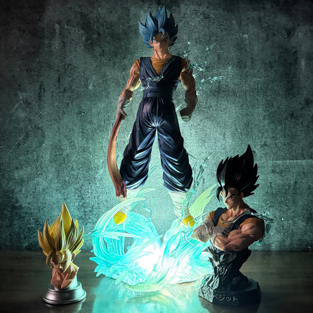 Dragon Ball Super Super Saiyan Blue Vegito With LED Light-Up Spirit Sword & LED Base Premium Limited Edition Action Figure PVC [ 40 CM ] || NARUTO