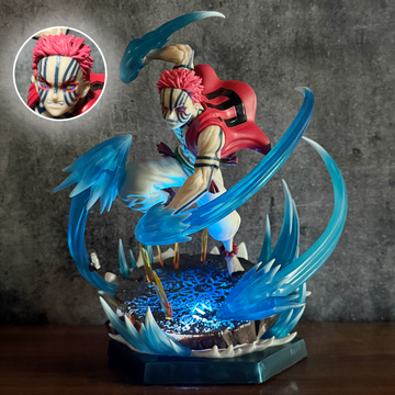 Demon Slayer Akaza With LED Light-Up Destructive Death Compass Needle Statue Premium Action Figure PVC [ 28 CM ] || DEMON SLAYER