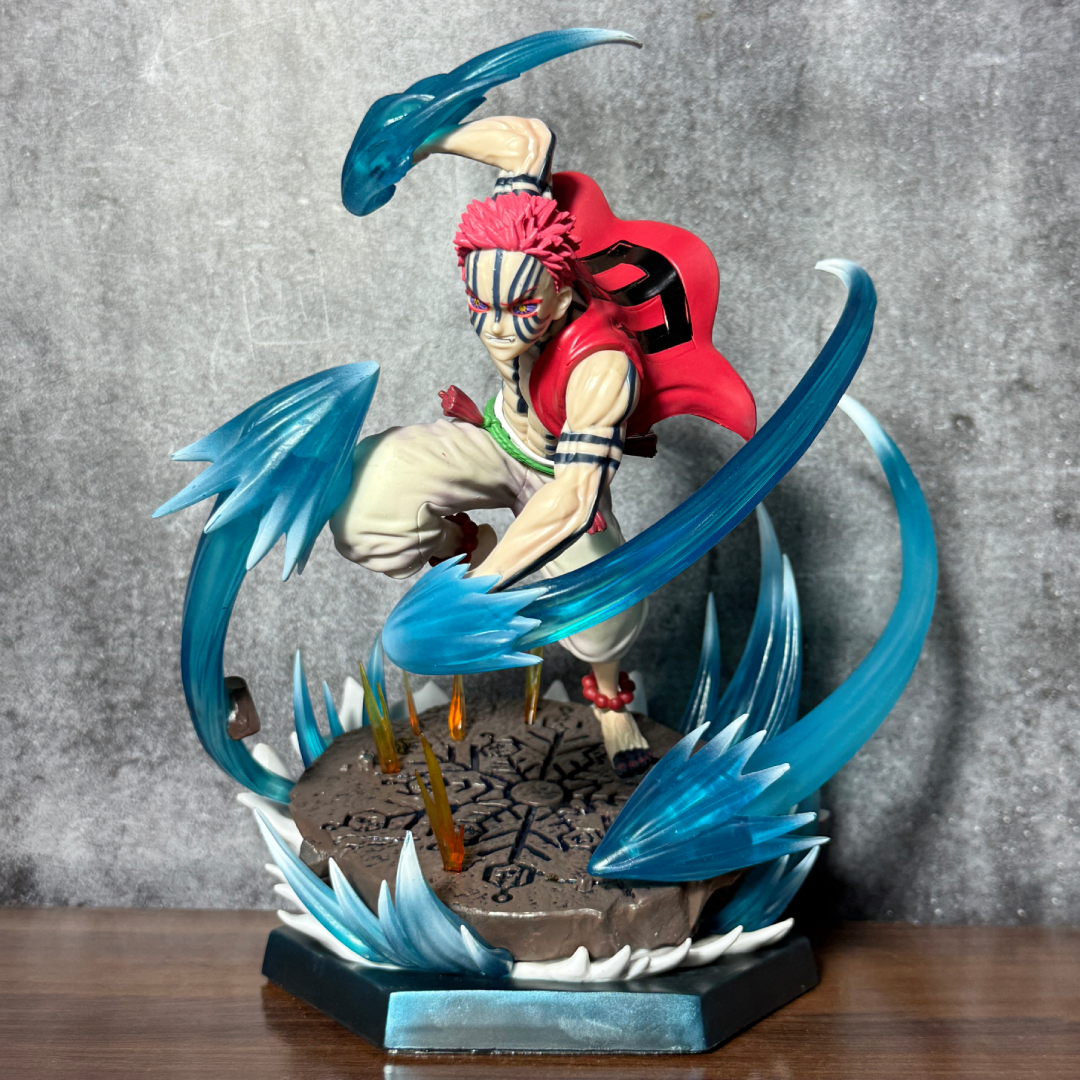 Demon Slayer Akaza With LED Light-Up Destructive Death Compass Needle Statue Premium Action Figure PVC [ 28 CM ] || DEMON SLAYER