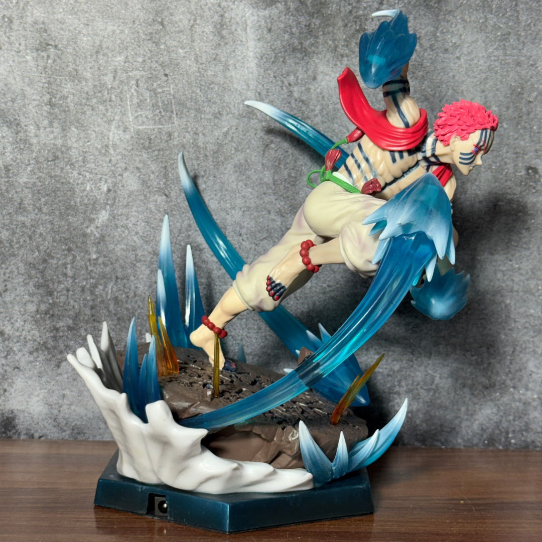 Demon Slayer Akaza With LED Light-Up Destructive Death Compass Needle Statue Premium Action Figure PVC [ 28 CM ] || DEMON SLAYER