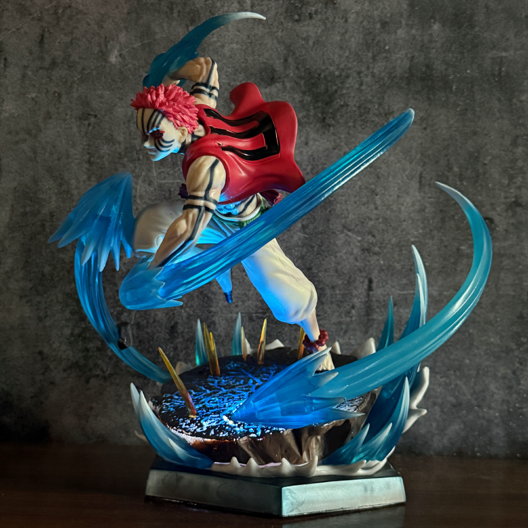 Demon Slayer Akaza With LED Light-Up Destructive Death Compass Needle Statue Premium Action Figure PVC [ 28 CM ] || DEMON SLAYER