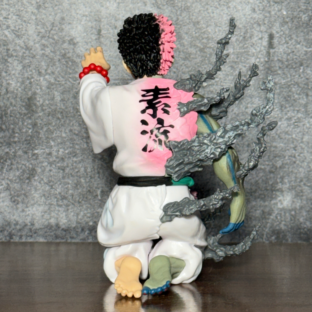 Demon Slayer Akaza vs Hakuji Tragic Duality || Split Human & Upper Moon Three  PVC Action Figure || DEMON SLAYER