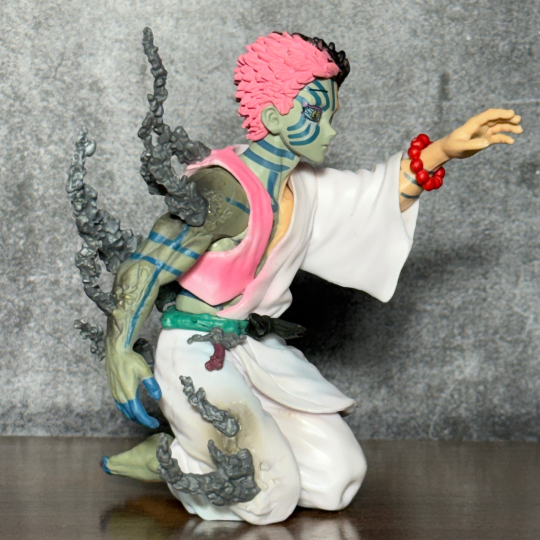 Demon Slayer Akaza vs Hakuji Tragic Duality || Split Human & Upper Moon Three  PVC Action Figure || DEMON SLAYER