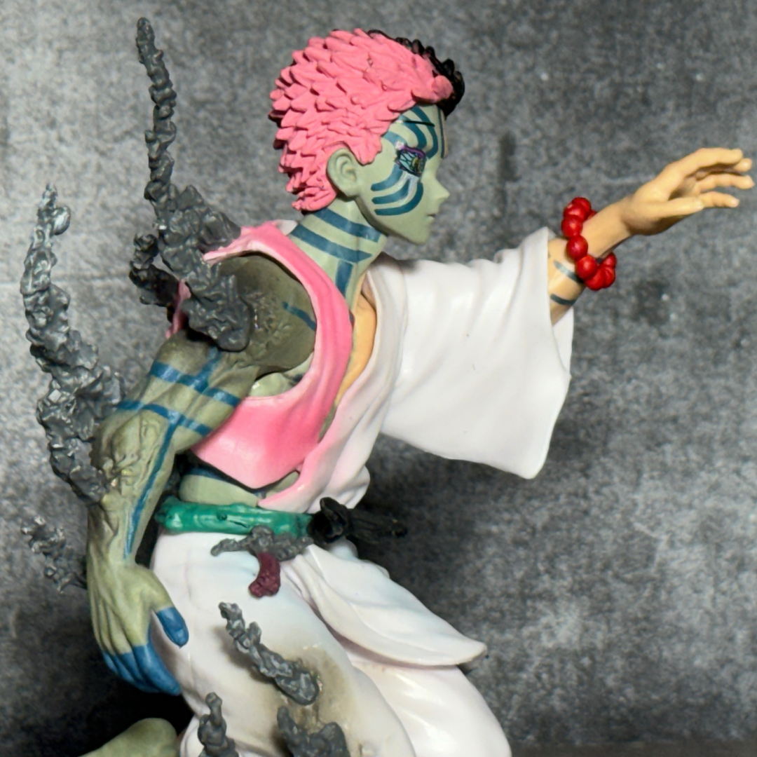 Demon Slayer Akaza vs Hakuji Tragic Duality || Split Human & Upper Moon Three  PVC Action Figure || DEMON SLAYER