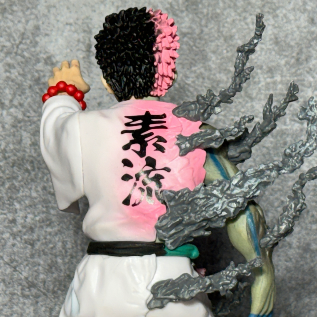 Demon Slayer Akaza vs Hakuji Tragic Duality || Split Human & Upper Moon Three  PVC Action Figure || DEMON SLAYER