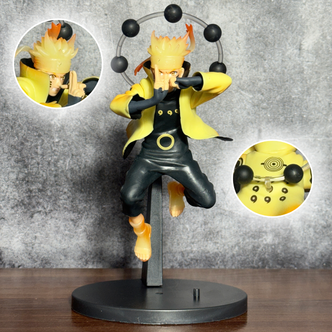 Naruto Shippuden Uzumaki Naruto Six Paths Sage Mode || Truth-Seeking Orbs Floating Battle Action Figure PVC [ 20 CM ] || NARUTO