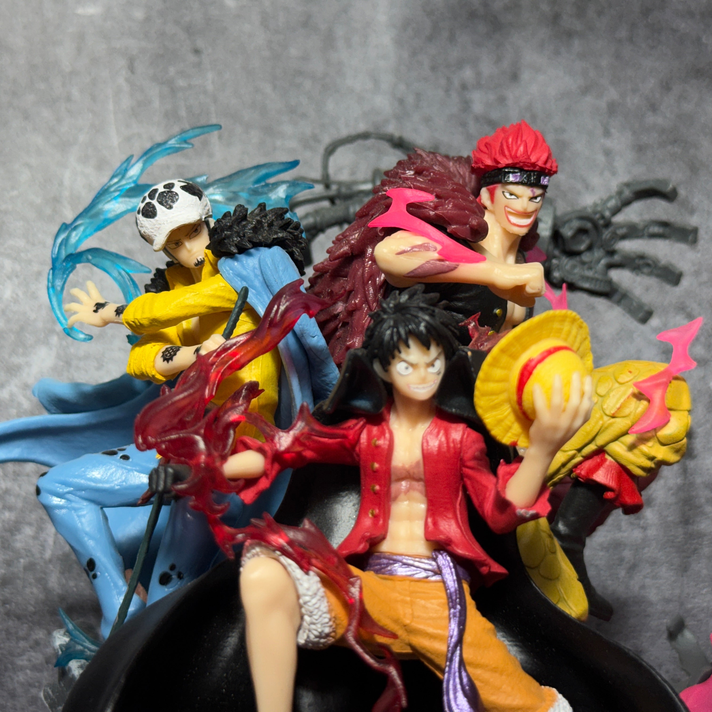 One Piece "Three Captains" Diorama Statue Luffy, Law & Kid Wano Arc Battle Action Figure PVC [ 22 CM ] || ONE PIECE