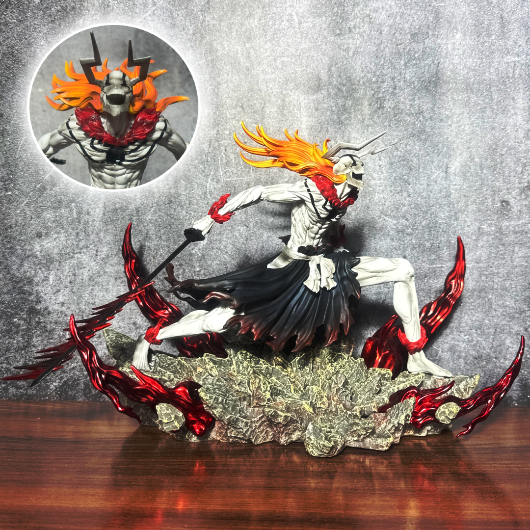 Bleach Ichigo Kurosaki Vasto Lorde Complete Hollowfication Statue Limited Edition Action Figure PVC [ 23 CM ] || BLEACH